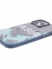 YOUNGKIT Global Series for iPhone 16 Pro Magnetic Case IMD Map Design PC+TPU Phone Cover by The Case Factory