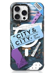 YOUNGKIT City Series for iPhone 16 Pro Max Magnetic Case Shockproof IMD TPU Phone Cover Cityscape by The Case Factory