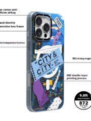 YOUNGKIT City Series for iPhone 16 Pro Max Magnetic Case Shockproof IMD TPU Phone Cover by The Case Factory