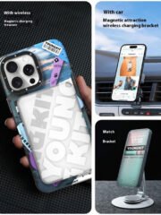 YOUNGKIT City Series for iPhone 16 Pro Max Magnetic Case Shockproof IMD TPU Phone Cover by The Case Factory