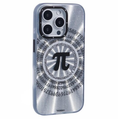 YOUNGKIT Mathematical Series for iPhone 16 Pro Case Compatible with MagSafe IMD TPU Back Cover Infinite π by The Case Factory