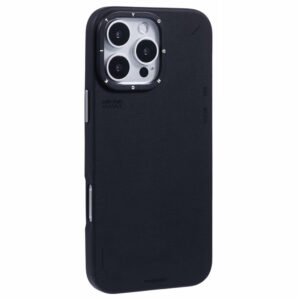 YOUNGKIT For iPhone 16 Pro Case Compatible with MagSafe PU Leather + PC Phone Cover Black by The Case Factory
