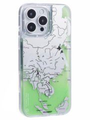 YOUNGKIT For iPhone 16 Pro Case Compatible with MagSafe IMD Map Pattern Quicksand PC+TPU Phone Cover Asia by The Case Factory