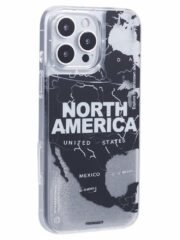 YOUNGKIT For iPhone 16 Pro Case Compatible with MagSafe IMD Map Pattern Quicksand PC+TPU Phone Cover North America by The Case Factory