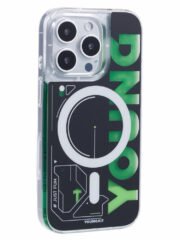 YOUNGKIT For iPhone 16 Pro Case Quicksand PC+TPU Phone Cover Compatible with MagSafe Green by The Case Factory