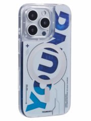 YOUNGKIT For iPhone 16 Pro Case Quicksand PC+TPU Phone Cover Compatible with MagSafe Silver by The Case Factory