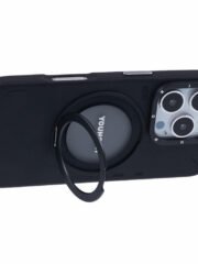 YOUNGKIT For iPhone 16 Pro Max Case Compatible with MagSafe Rotating Kickstand PU Leather+TPU Phone Cover by The Case Factory