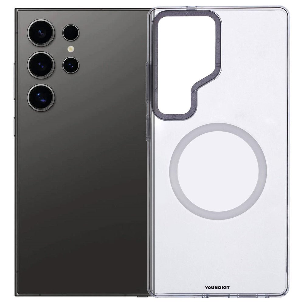 YOUNGKIT For Samsung Galaxy S25 Ultra Magnetic Case Clear PC Phone Cover Transparent by The Case Factory