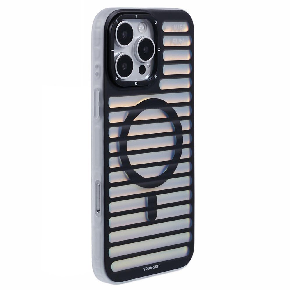 YOUNGKIT For iPhone 16 Pro Max Case Compatible with MagSafe Colorful Matte TPU Phone Cover Black by The Case Factory