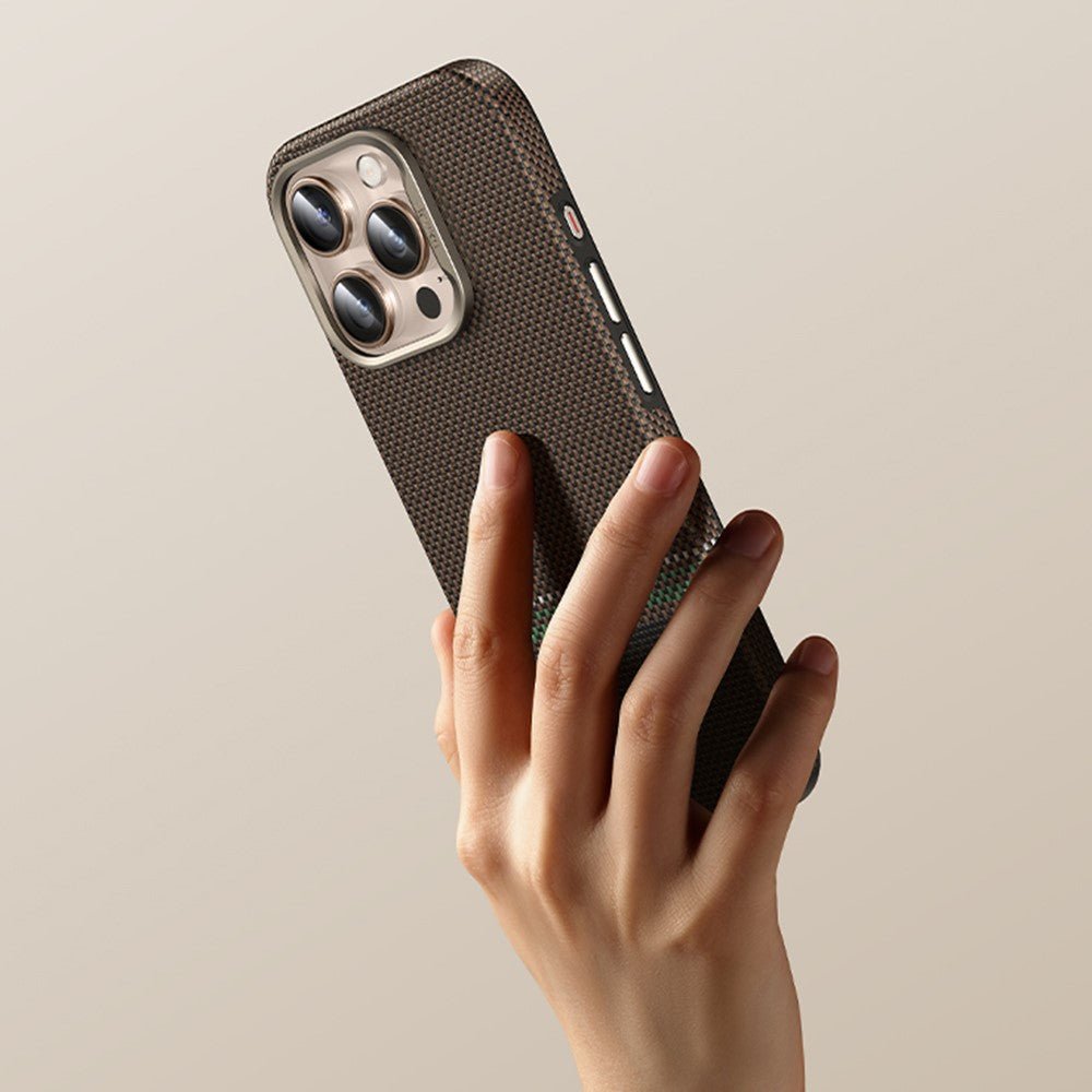 BENKS For iPhone 16 Pro Case Compatible with Magsafe Kevlar Aramid Fiber Magnetic Phone Cover - Image 2