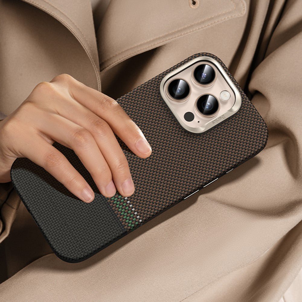 BENKS For iPhone 16 Pro Case Compatible with Magsafe Kevlar Aramid Fiber Magnetic Phone Cover - Image 6