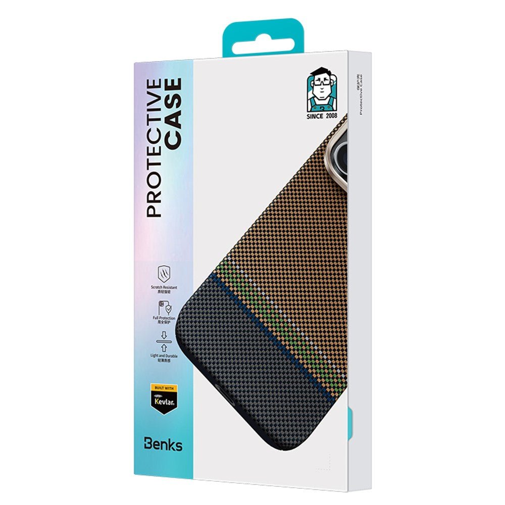 BENKS For iPhone 16 Pro Case Compatible with Magsafe Kevlar Aramid Fiber Magnetic Phone Cover - Image 8