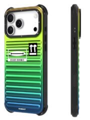 YOUNGKIT For iPhone 17 Pro Max Case Suitcase Style TPU + Aluminium Alloy Laser Gradient Phone Cover by The Case Factory