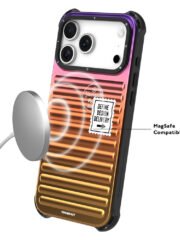 YOUNGKIT For iPhone 17 Pro Max Case Suitcase Style TPU + Aluminium Alloy Laser Gradient Phone Cover by The Case Factory