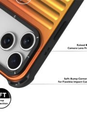 YOUNGKIT For iPhone 17 Pro Max Case Suitcase Style TPU + Aluminium Alloy Laser Gradient Phone Cover by The Case Factory