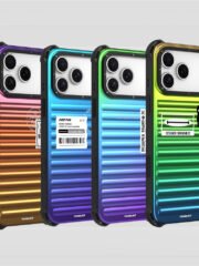 YOUNGKIT For iPhone 17 Pro Max Case Suitcase Style TPU + Aluminium Alloy Laser Gradient Phone Cover by The Case Factory