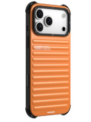 YOUNGKIT For iPhone 17 Pro Case Compatible with MagSafe Suitcase Texture IMD TPU Phone Cover Orange by The Case Factory