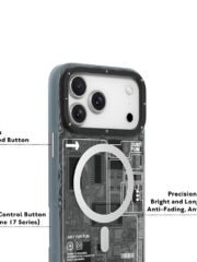 YOUNGKIT Technology Series for iPhone 17 Pro Max Magnetic Case Hard PC IMD Phone Cover by The Case Factory