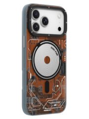 YOUNGKIT Technology Series for iPhone 17 Pro Max Magnetic Case Hard PC IMD Phone Cover Lava Orange by The Case Factory