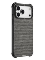 YOUNGKIT For iPhone 17 Pro Max Magnetic Case Jeans Cloth Texture TPU Canvas Phone Back Cover Grey by The Case Factory
