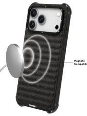 YOUNGKIT For iPhone 17 Pro Max Magnetic Case Jeans Cloth Texture TPU Canvas Phone Back Cover by The Case Factory