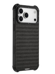 YOUNGKIT For iPhone 17 Pro Max Magnetic Case Jeans Cloth Texture TPU Canvas Phone Back Cover Black by The Case Factory