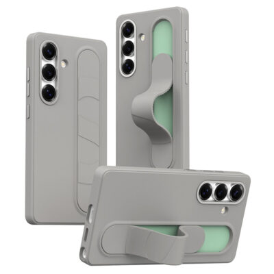 For Samsung Galaxy S24 / S25 Case Customizable Smart Key Control Wristband Kickstand PC + Silicone Phone Cover