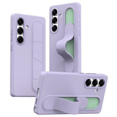 For Samsung Galaxy S25+ Case Customizable Smart Key Control Wristband Kickstand PC + Silicone Phone Cover