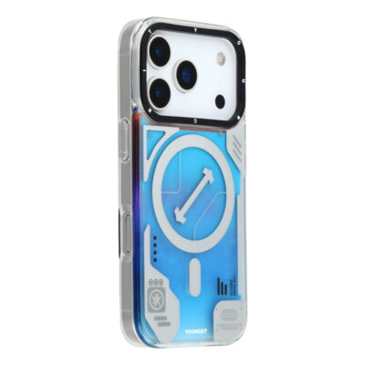 YOUNGKIT For iPhone 17 Pro Case Compatible with MagSafe Anti Drop TPU PC Phone Back Cover Blue by The Case Factory
