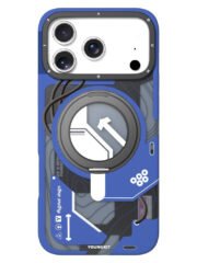 YOUNGKIT for iPhone 17 Pro Magnetic Case Rotating Kickstand IMD TPU Phone Cover by The Case Factory