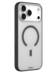 YOUNGKIT For iPhone 17 Pro Clear Case Compatible with MagSafe Shockproof TPU PC Phone Back Cover Black by The Case Factory