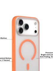 YOUNGKIT For iPhone 17 Pro Clear Case Compatible with MagSafe Shockproof TPU PC Phone Back Cover by The Case Factory