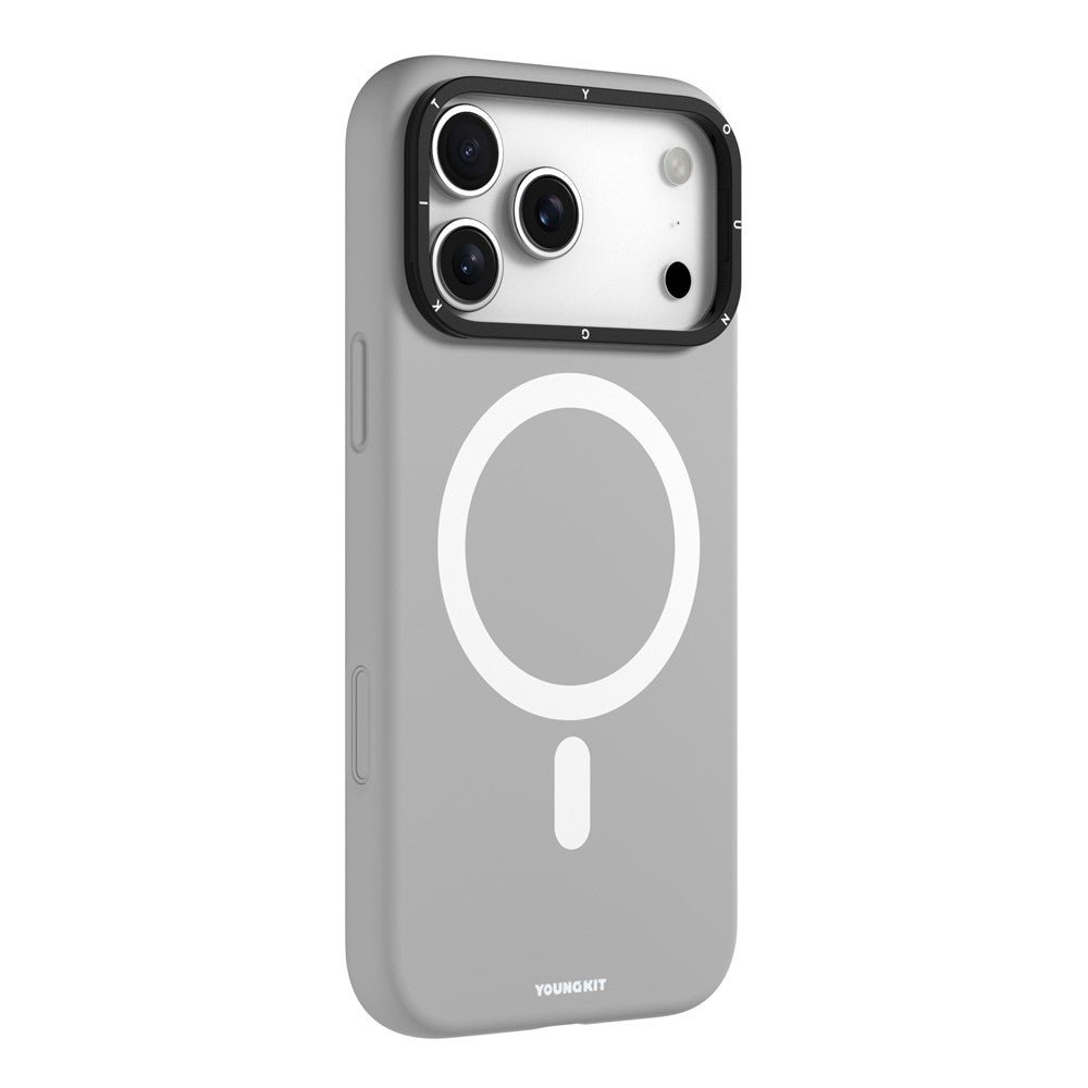 YOUNGKIT For iPhone 17 Pro Case Compatible with MagSafe Lens Kickstand Silicone Phone Cover by The Case Factory