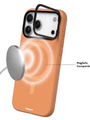 YOUNGKIT For iPhone 17 Pro Case Compatible with MagSafe Lens Kickstand Silicone Phone Cover by The Case Factory