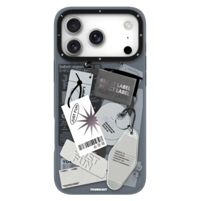 YOUNGKIT Interdimensional Series For iPhone 17 Pro Magnetic Case Matte TPU IMD Phone Back Cover Cool (Black White) by The Case Factory