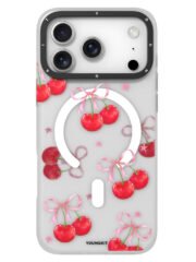 YOUNGKIT Sweetheart Story Series For iPhone 17 Pro Max Magnetic Case IMD Shockproof TPU Phone Back Cover Cherry Language by The Case Factory