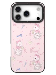YOUNGKIT Cute Moments Series For iPhone 17 Pro Max Magnetic Case IMD Shockproof TPU Phone Back Cover Pink Sugar Kitten by The Case Factory