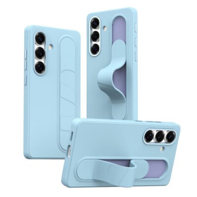 For Samsung Galaxy S24+ Case Customizable Smart Key Control Wristband Kickstand PC + Silicone Phone Cover