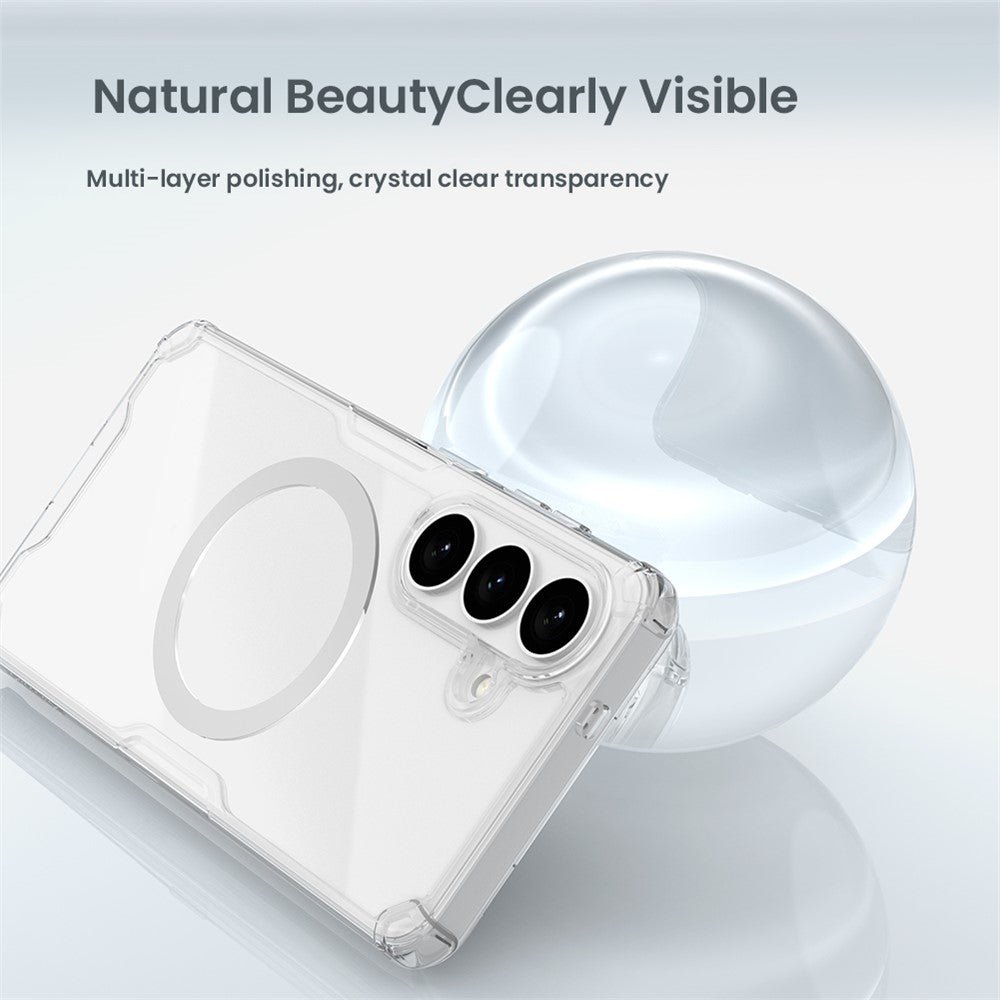 NILLKIN Nature Pro Series for Samsung Galaxy S26+ Magnetic Case TPU-PC Ultra Clear Shockproof Phone Cover - Image 7