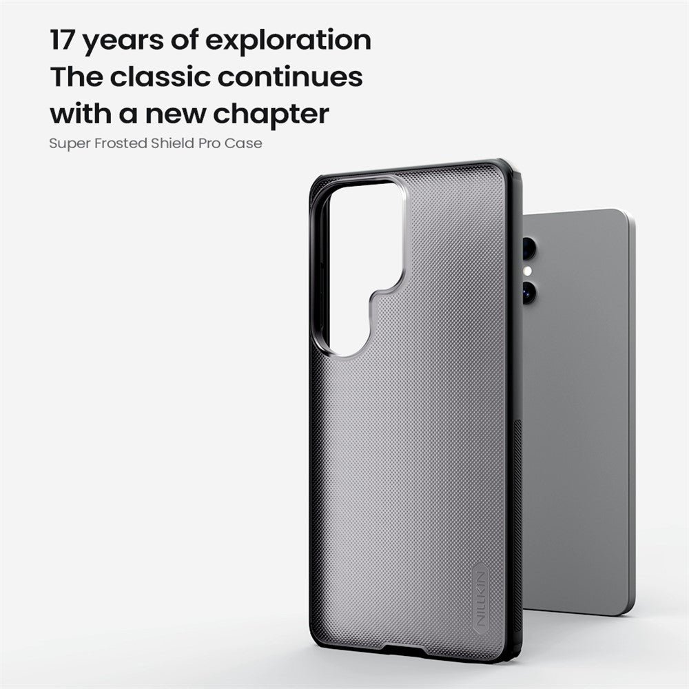 NILLKIN Super Frosted Shield Pro For Samsung Galaxy S26 Ultra Case Matte PC-TPU Clear Black Shockproof Phone Cover - Image 7