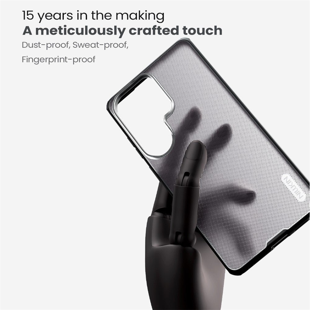 NILLKIN Super Frosted Shield Pro For Samsung Galaxy S26 Ultra Case Matte PC-TPU Clear Black Shockproof Phone Cover - Image 8