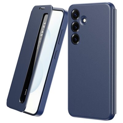 For Samsung Galaxy S24+ Case Smart View Window Leather Phone Cover