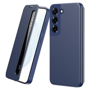 For Samsung Galaxy S22 5G Case Smart View Window Leather Phone Cover