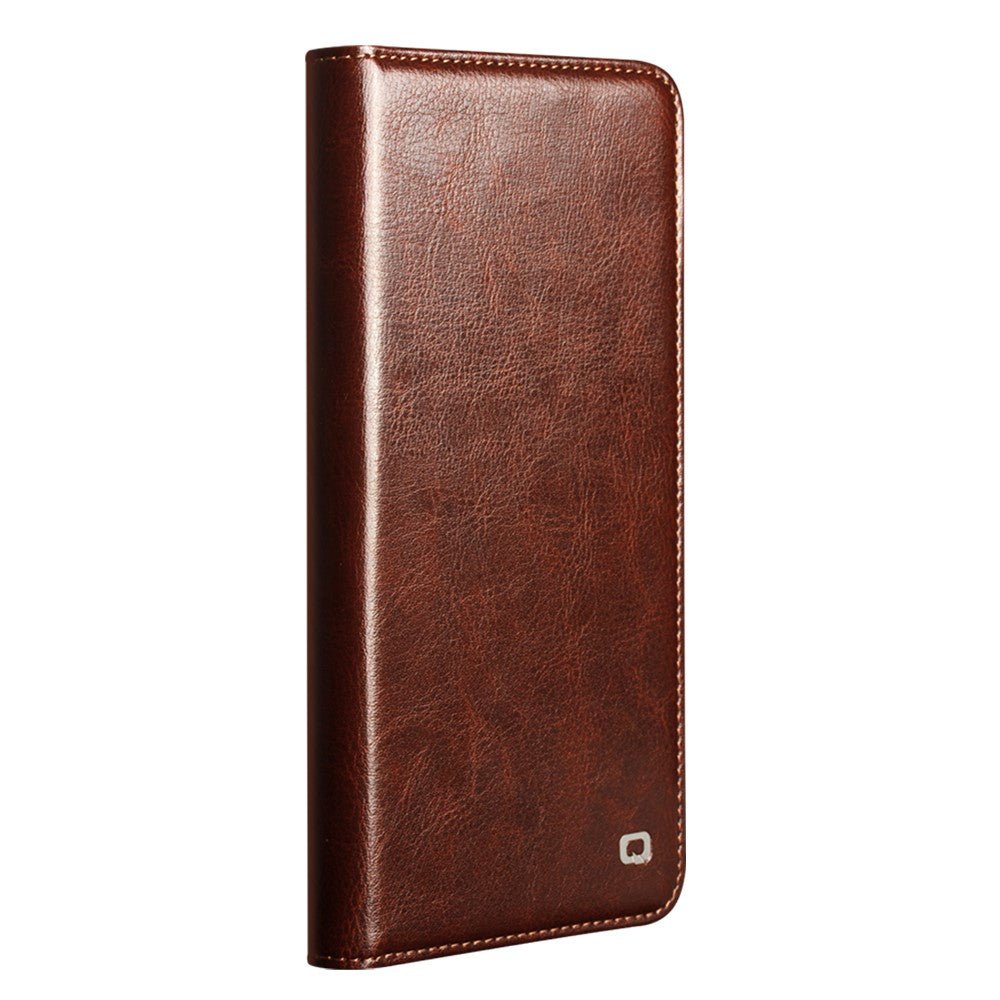 QIALINO For Samsung Galaxy S26+ Wallet Case Waxy Genuine Leather Flip Phone Cover - Image 6