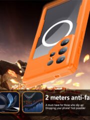 REDPEPPER For Samsung Galaxy S26 Ultra IP68 Waterproof Case Clear Magnetic Phone Cover by The Case Factory