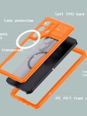 REDPEPPER For Samsung Galaxy S26 Ultra IP68 Waterproof Case Clear Magnetic Phone Cover by The Case Factory