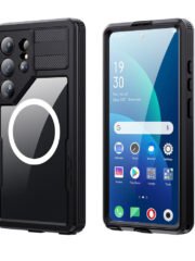 REDPEPPER For Samsung Galaxy S26 Ultra IP68 Waterproof Case Clear Magnetic Phone Cover Black by The Case Factory