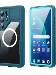 REDPEPPER For Samsung Galaxy S26 Ultra IP68 Waterproof Case Clear Magnetic Phone Cover Blue by The Case Factory