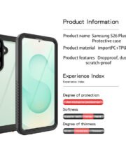 REDPEPPER FS Series For Samsung Galaxy S26+ Waterproof Case IP68 Shockproof Phone Cover by The Case Factory