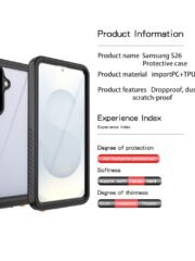 REDPEPPER FS Series For Samsung Galaxy S26 Waterproof Case IP68 Shockproof Phone Cover by The Case Factory